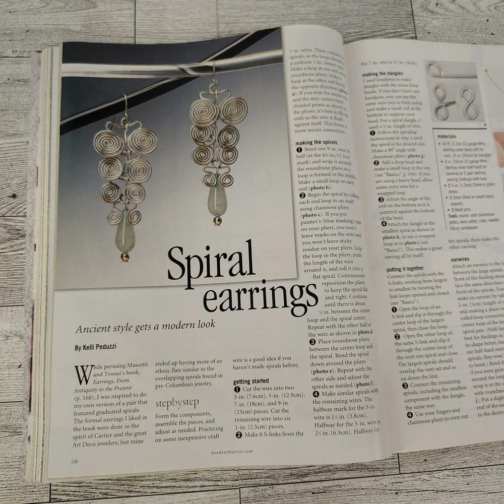 Bead & Button Magazine December 2003 10th Anniversary Jewelry‎ Making Craft